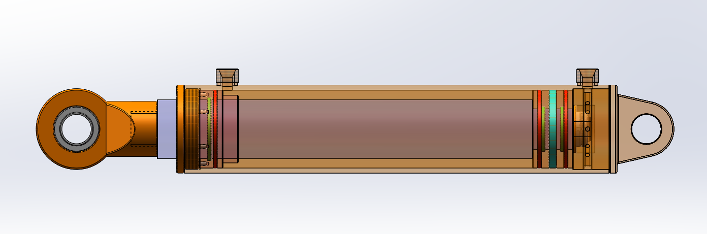 油缸设计（d=80,D1=106）（SW+CAD+说明书）