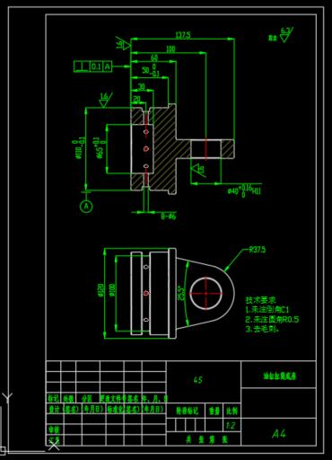 油缸设计（d=80,D1=106）（SW+CAD+说明书）