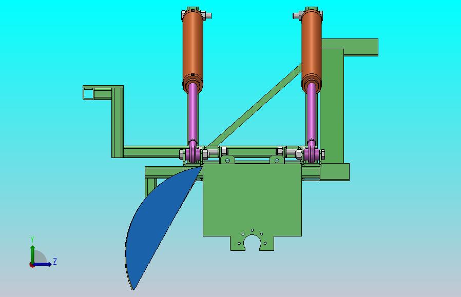 油菜折叠机架设计（SW+CAD+说明书）
