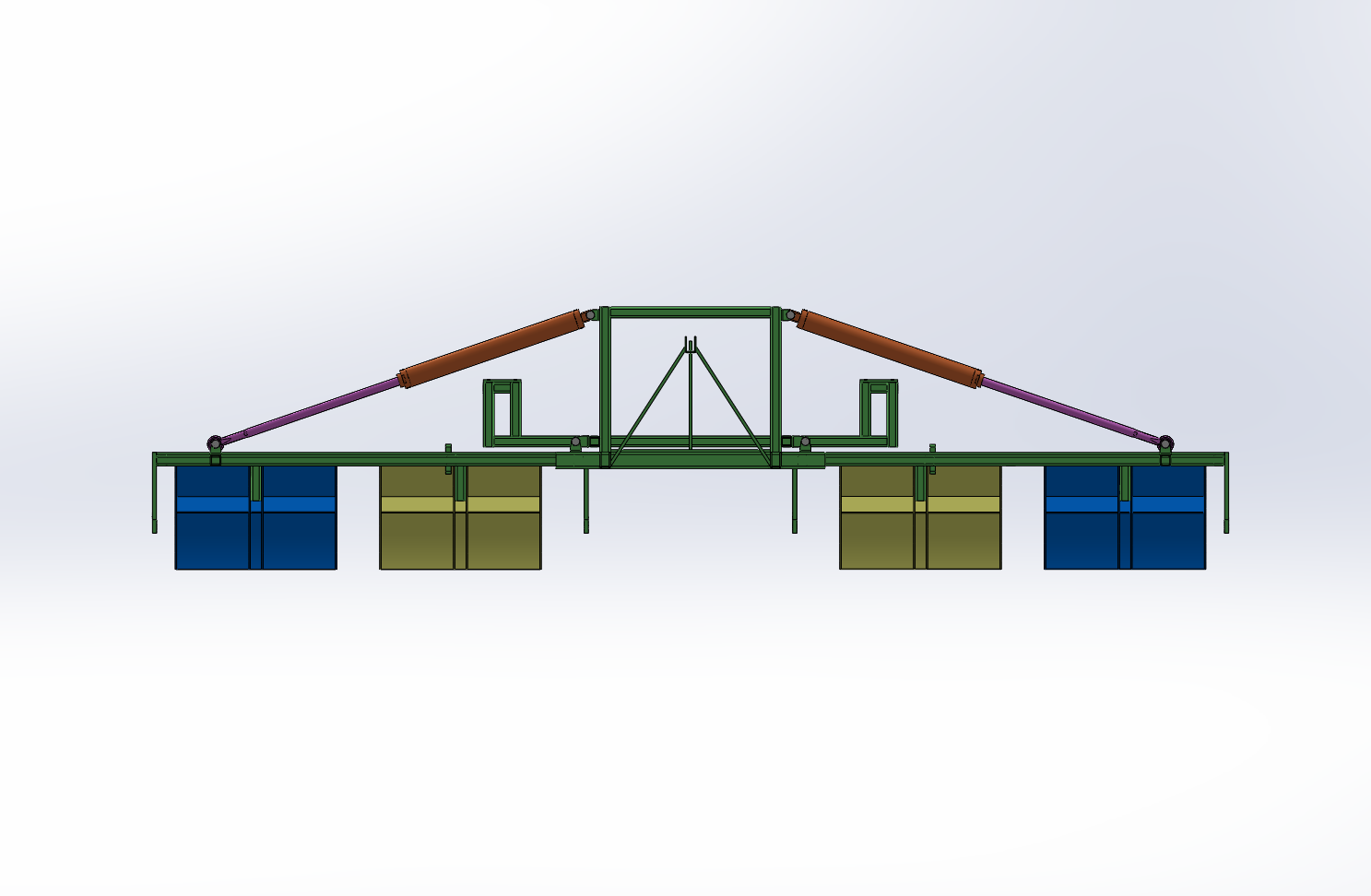 油菜折叠机架设计（SW+CAD+说明书）