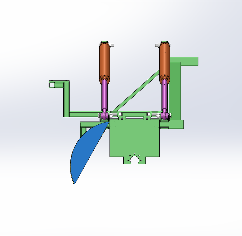 油菜折叠机架设计（SW+CAD+说明书）