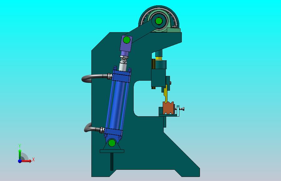 液压折弯机（SW+CAD+说明书）