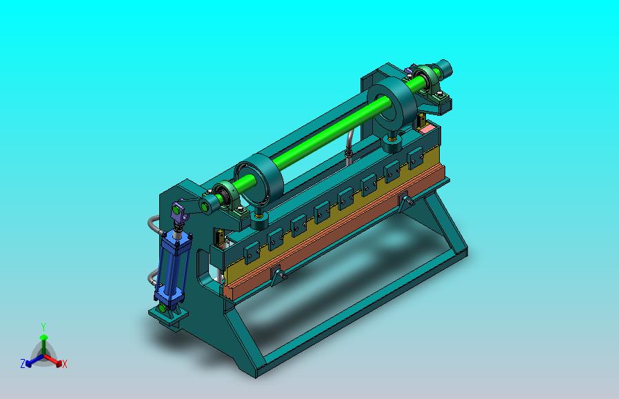 液压折弯机（SW+CAD+说明书）