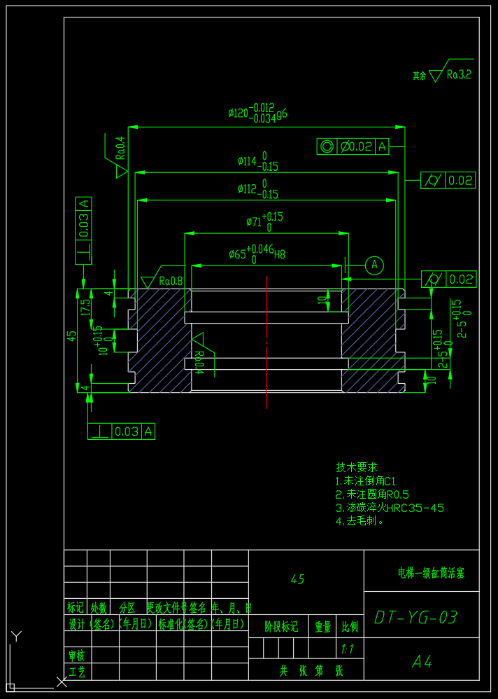 1吨液压电梯用两级液压缸设计（SW+CAD+说明书）