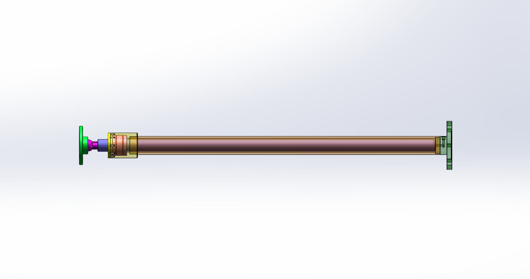 1吨液压电梯用柱塞液压缸设计（SW+CAD+说明书）