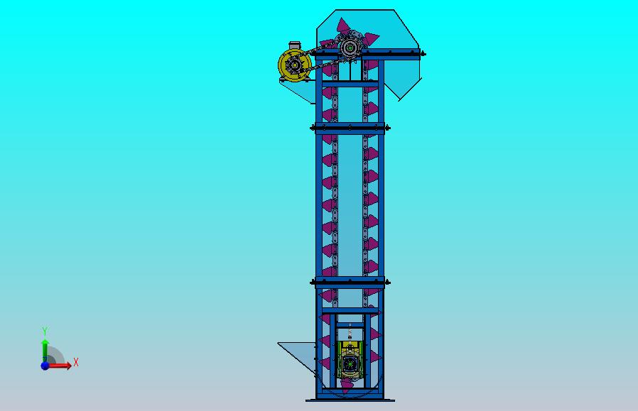 基于solidworks的煤炭提升机设计与建模（SW+CAD+说明书）