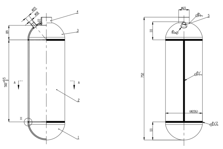气瓶焊接工艺设计（12MPa）（SW+CAD+说明书）
