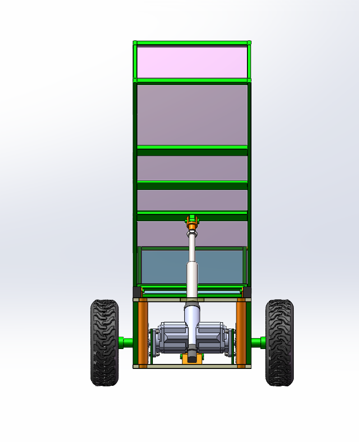 翻斗卸料机（液压驱动）（SW+CAD+说明书）