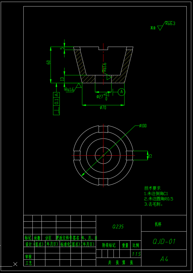 螺旋千斤顶（F=46KN,L=210mm）（SW+CAD+说明书）