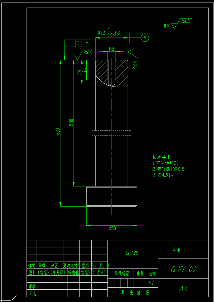 螺旋千斤顶（F=46KN,L=210mm）（SW+CAD+说明书）