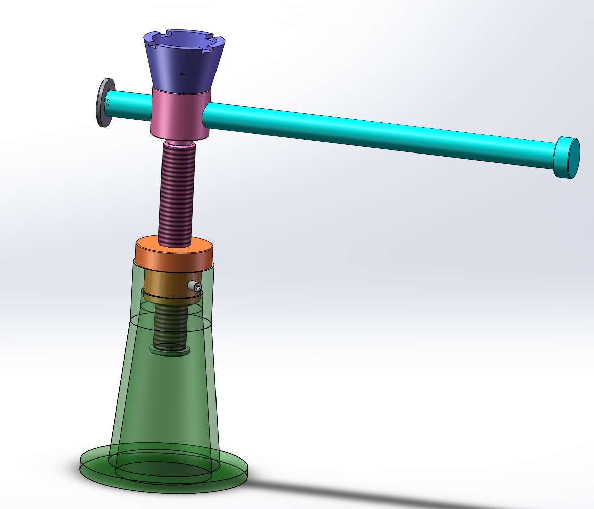 螺旋千斤顶（F=46KN,L=210mm）（SW+CAD+说明书）