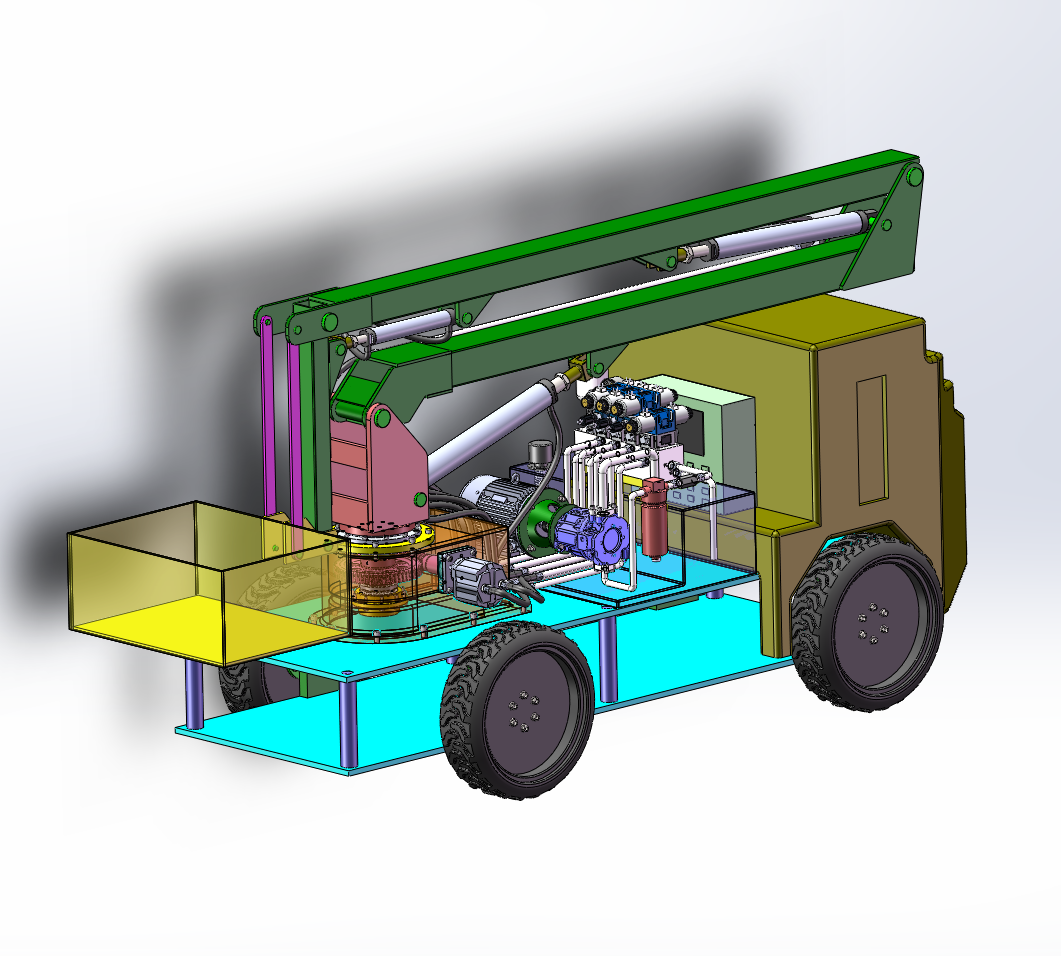 高空作业车结构及液压系统设计（SW+CAD+说明书）