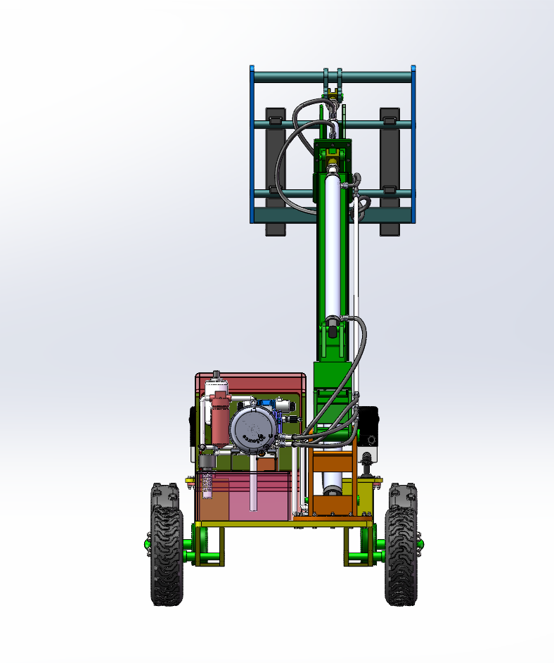 叉装机结构及其液压系统设计（SW+CAD+说明书）
