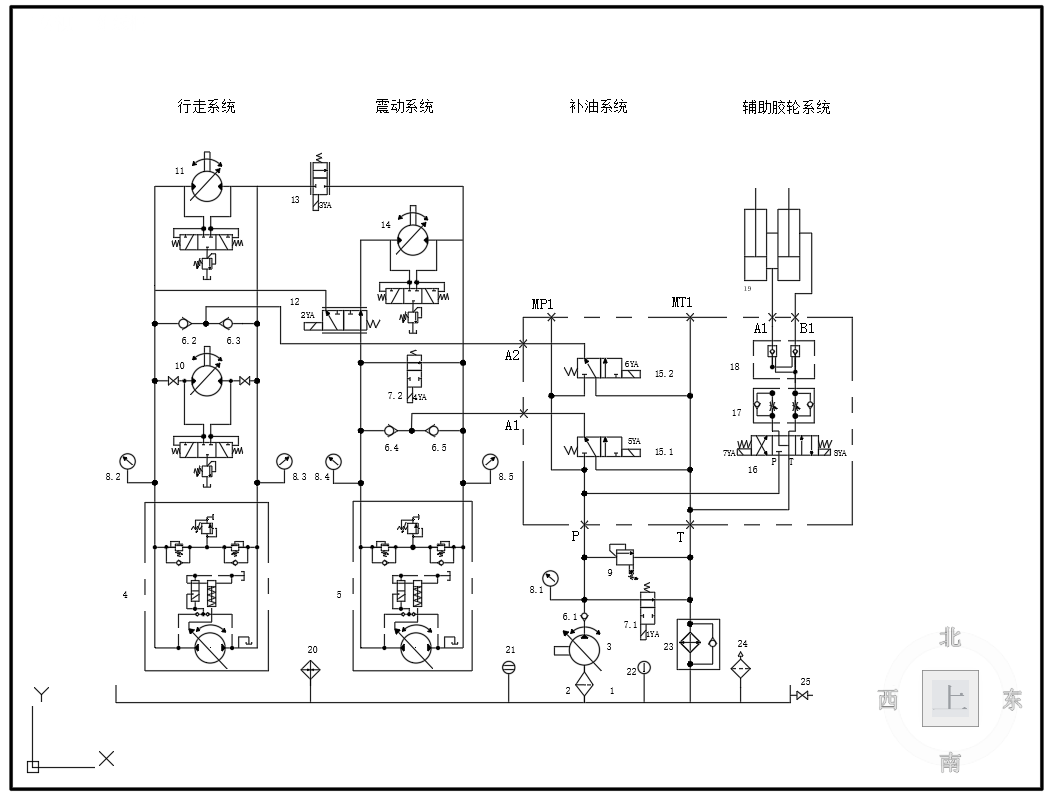 YZ18GD压路机行走液压系统设计（SW+CAD+说明书）
