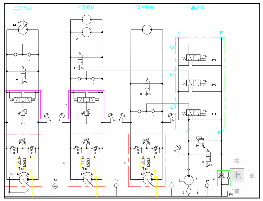 船用起重机液压系统设计（SW+CAD+说明书）