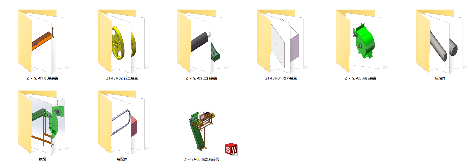 果树枝条粉碎机SW
