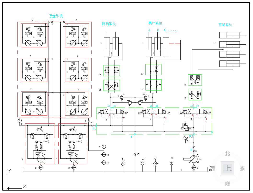 900T运梁车液压系统设计（SW+CAD+说明书）