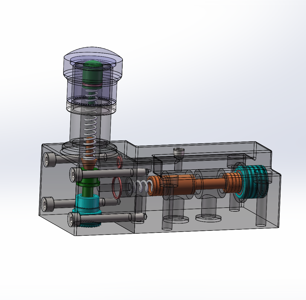 Y型先导式溢流阀（SW+CAD+说明书）