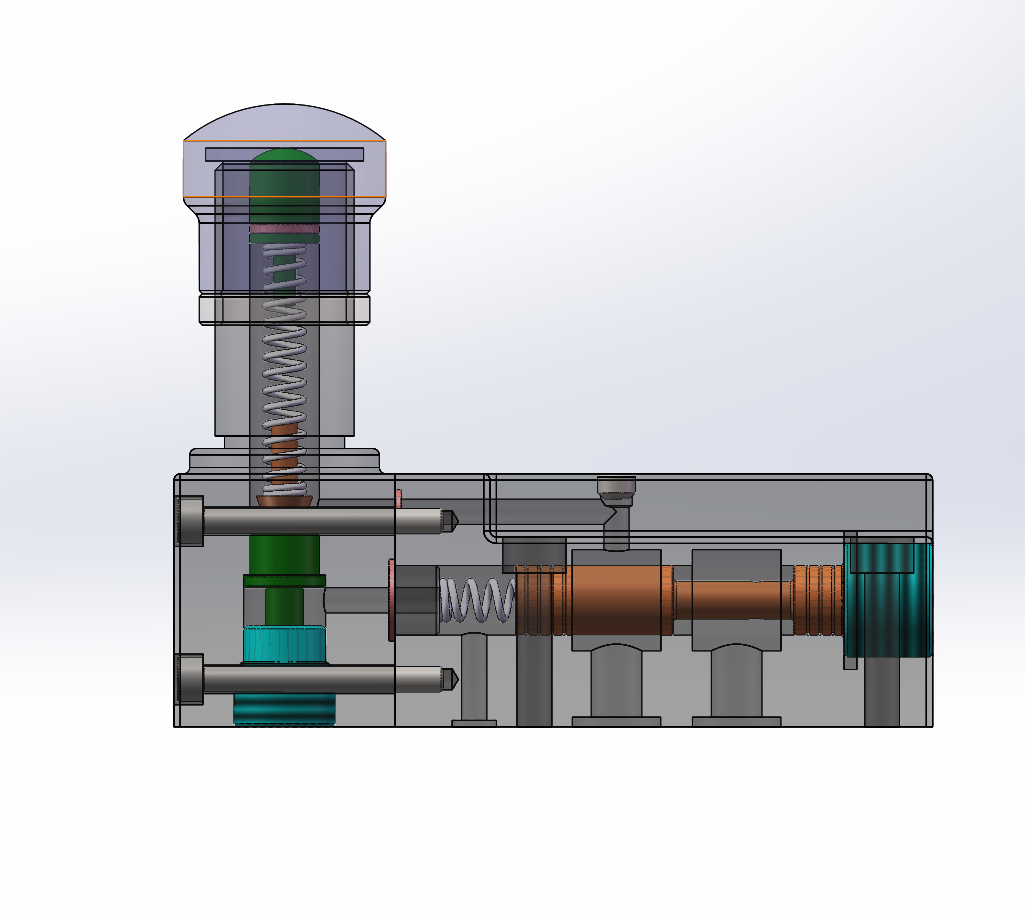 Y型先导式溢流阀（SW+CAD+说明书）