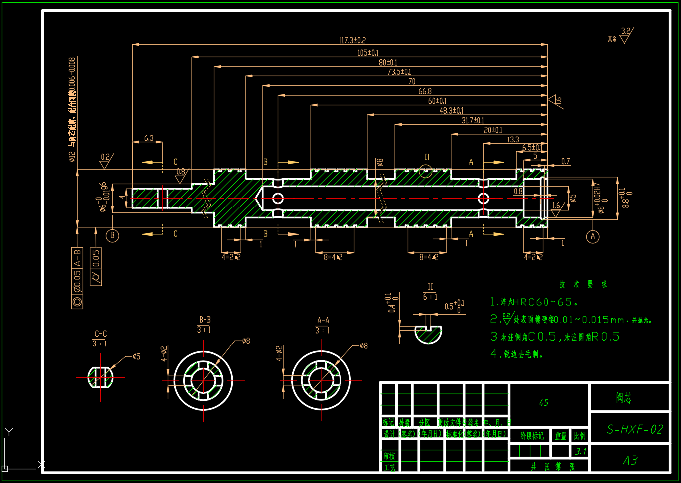 三位四通手动换向阀（SW+CAD+说明书）