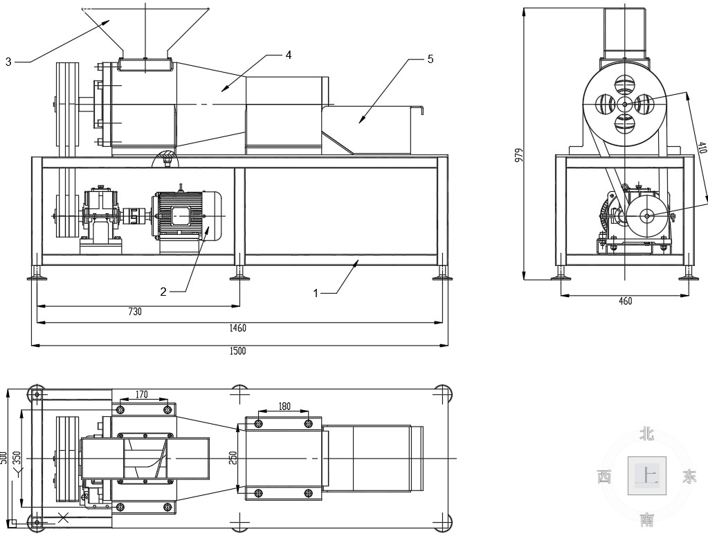 土豆糍粑挤压机（SW+CAD+说明书）