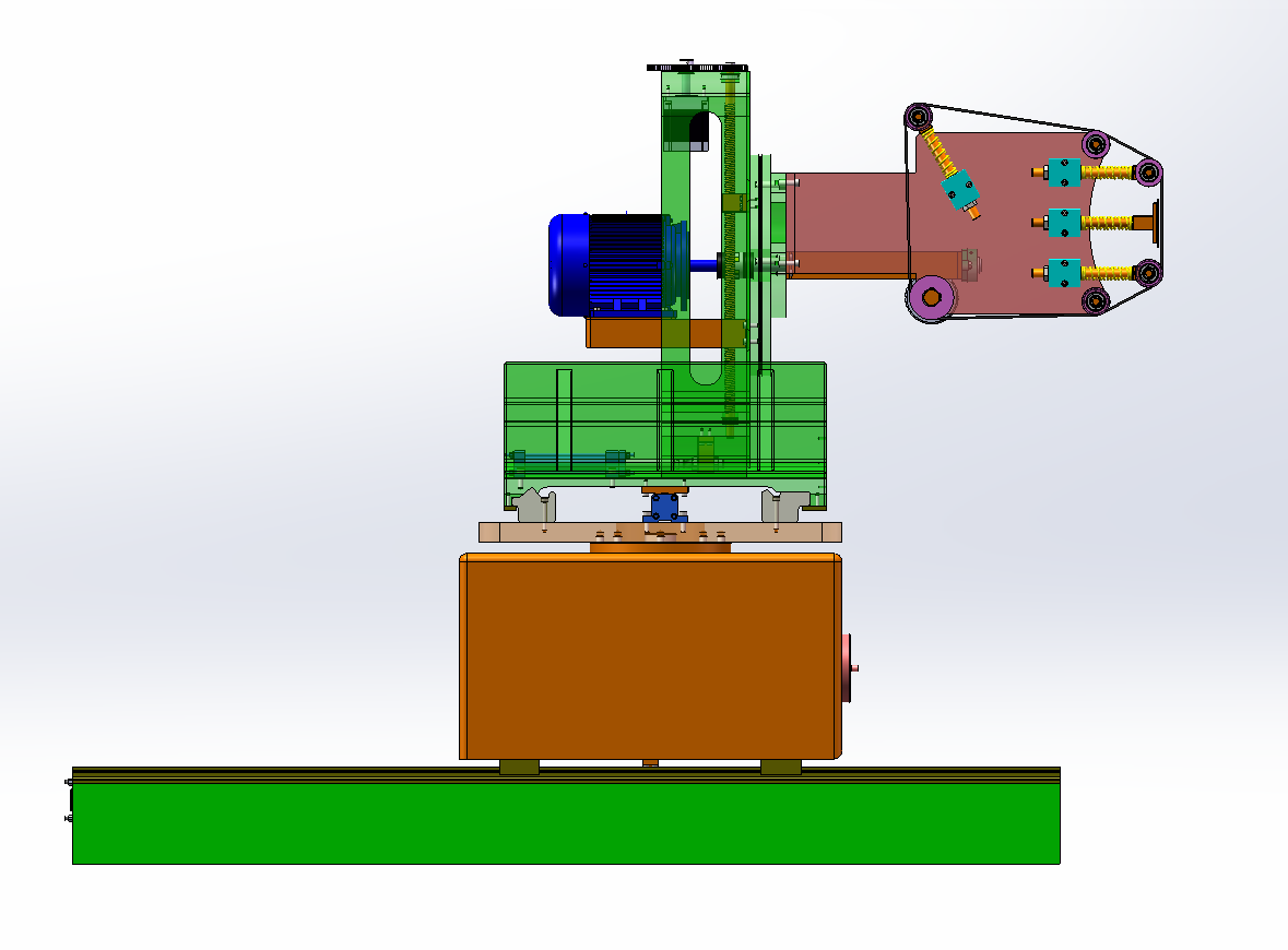 轧辊抛光机（SW+CAD+说明书）