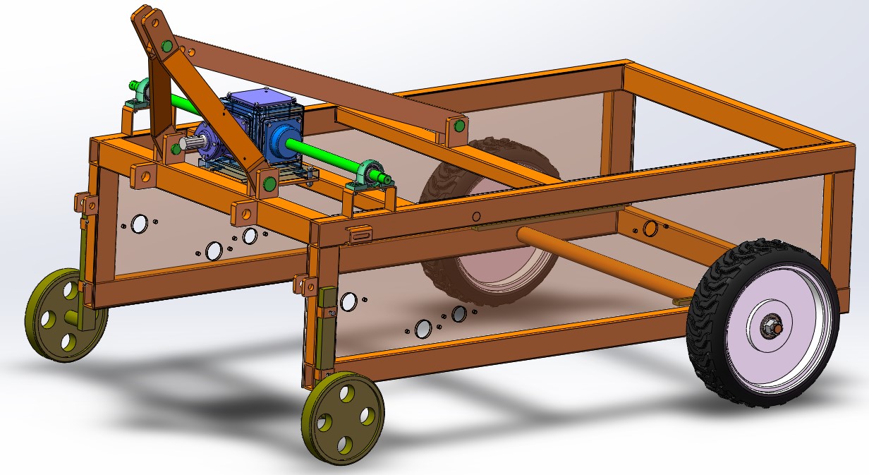 玉米根茬收获机（SW+CAD+说明书）