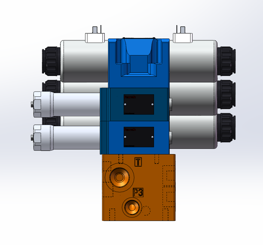 压缩站差动集成块设计（SW+CAD+说明书）