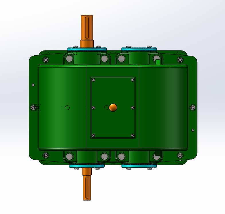 二级同轴减速器设计（SW+CAD）