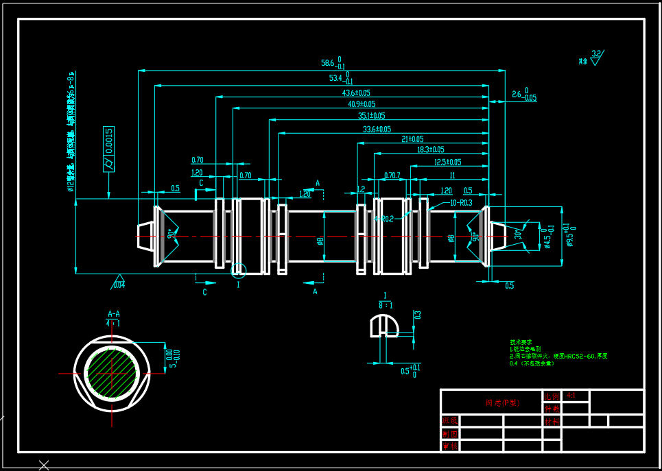 8通径三位四通电磁换向阀P型（SW+CAD+说明书）