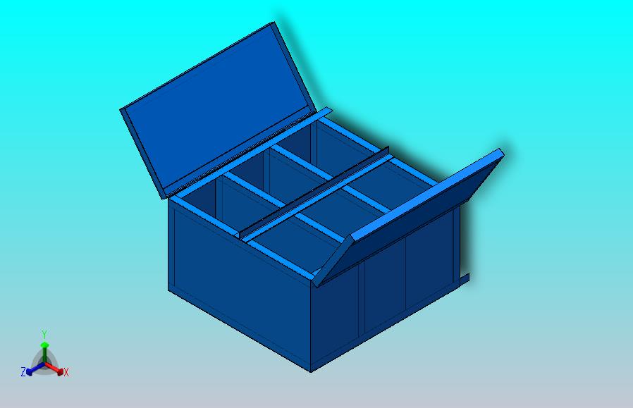 工具柜设计（SW+CAD）