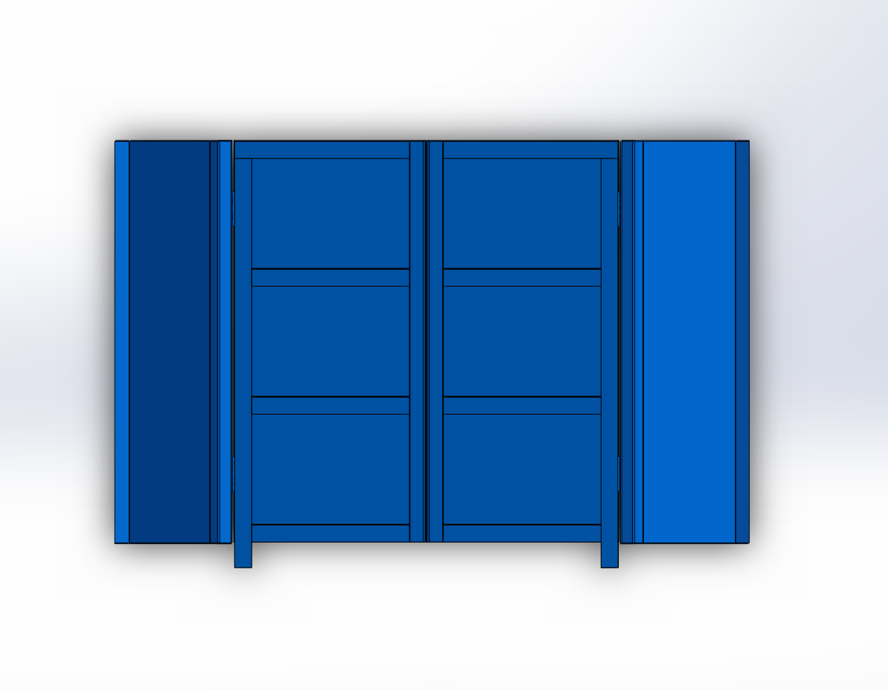 工具柜设计（SW+CAD）