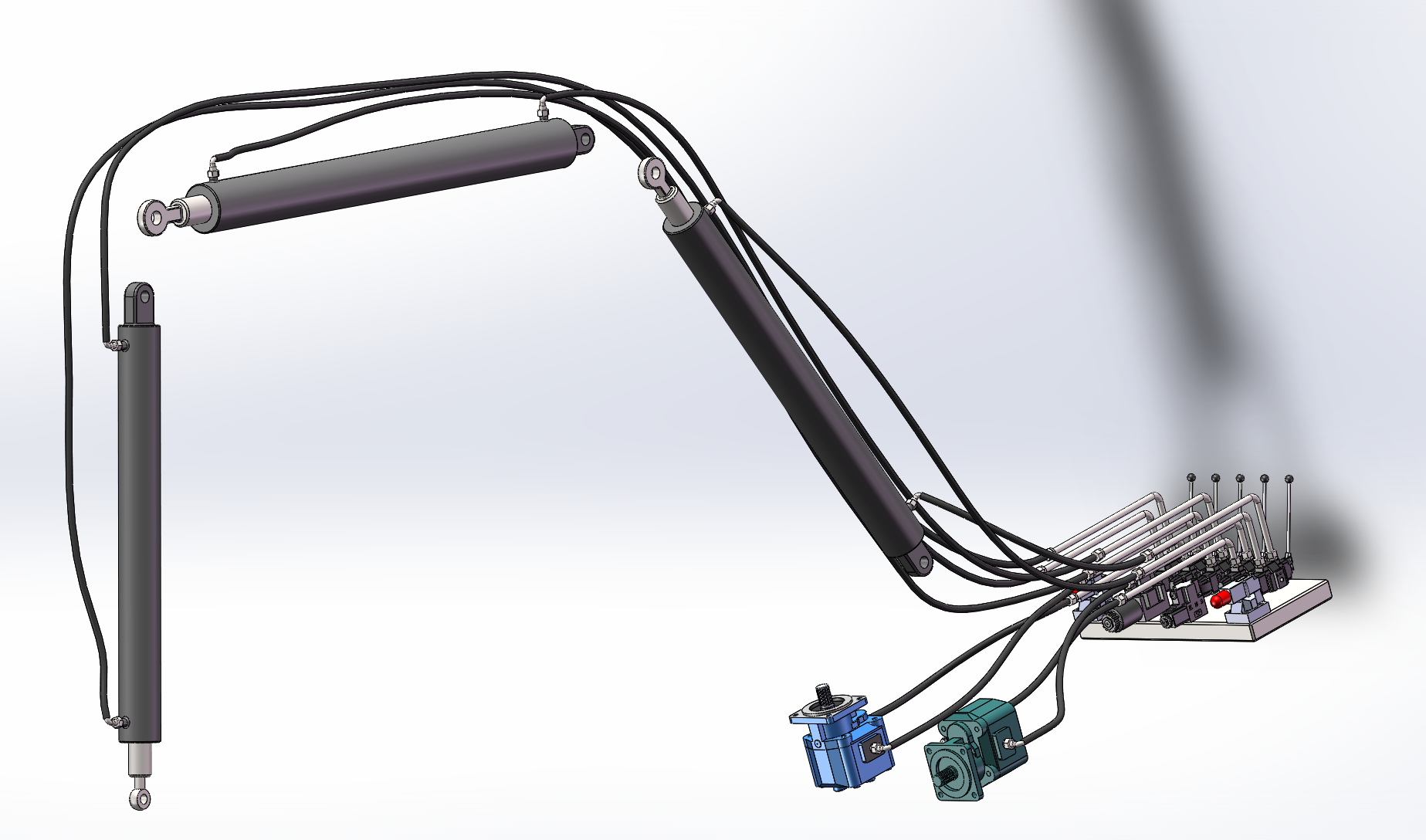 挖掘机液压系统（SW+CAD+选型计算）
