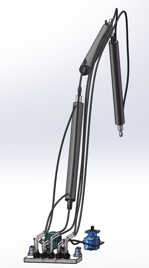 挖掘机液压系统（SW+CAD+选型计算）