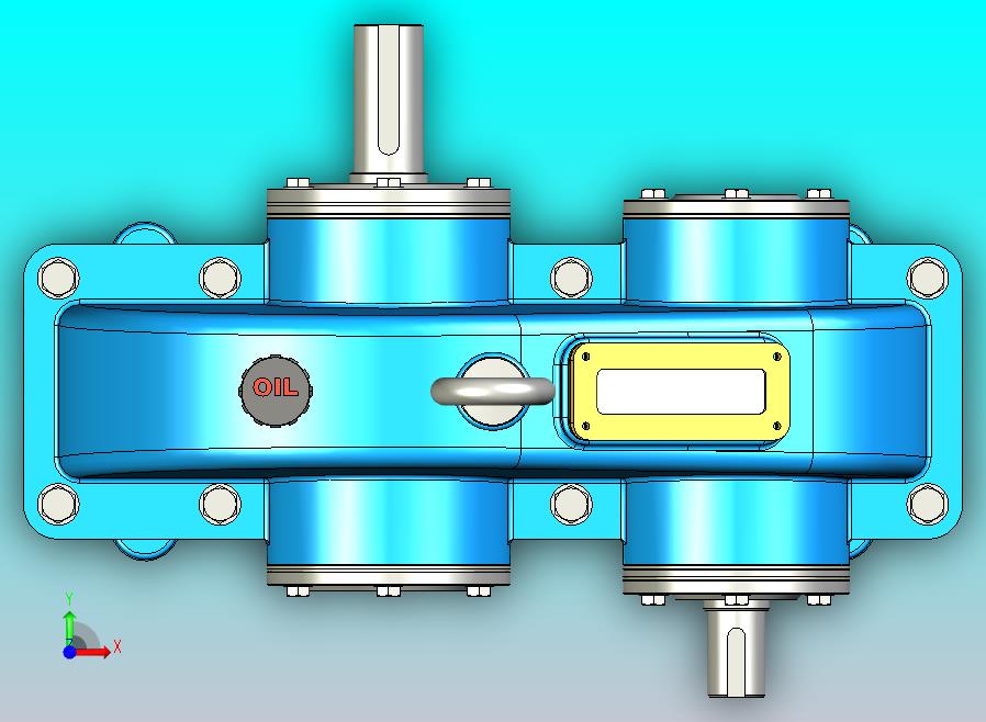 gearbox-85一级直齿轮减速器