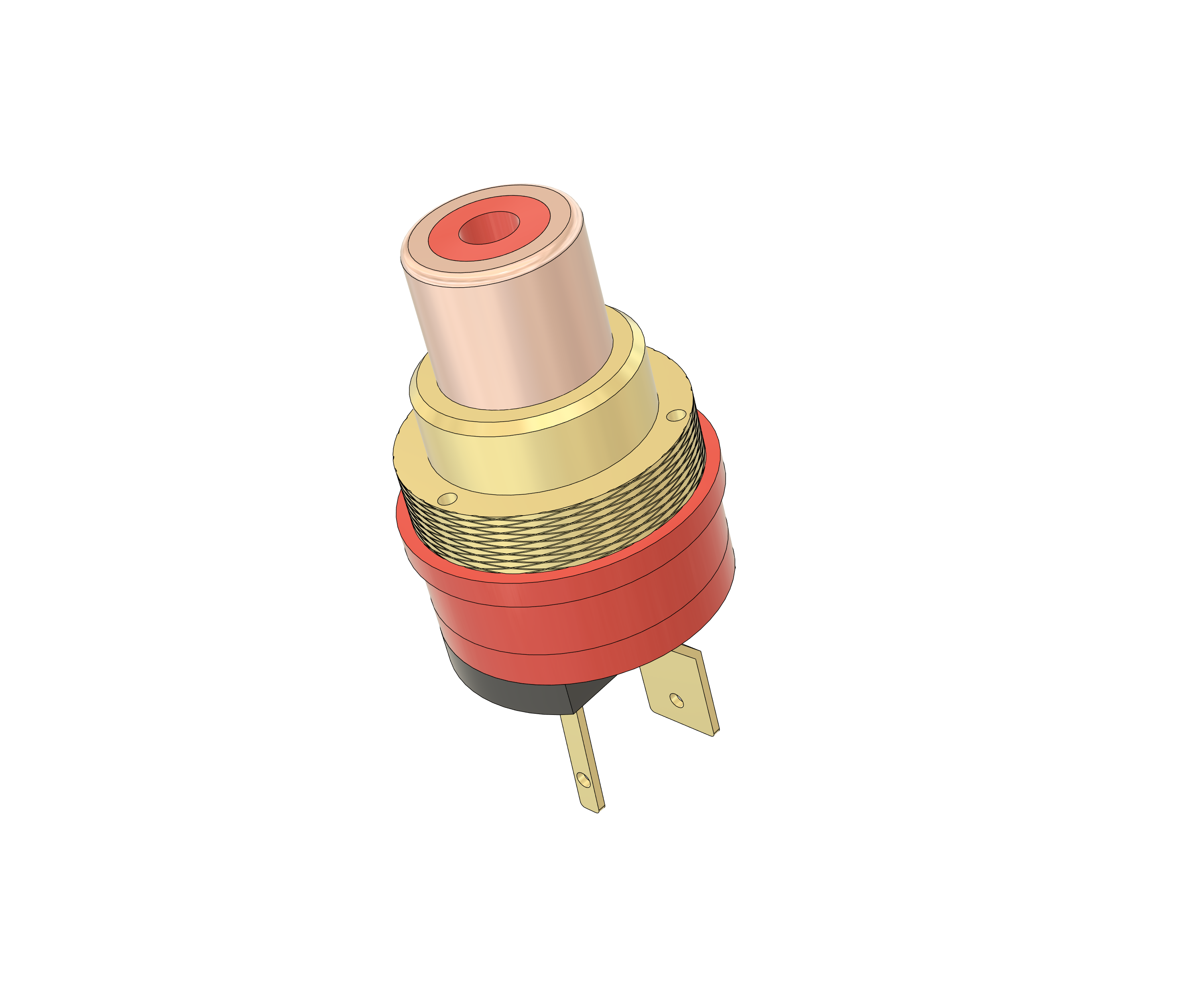 RCA WBT插座镀金-WBT -0210