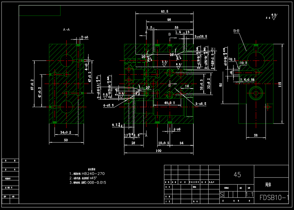 FDSB10 双向液压锁CAD