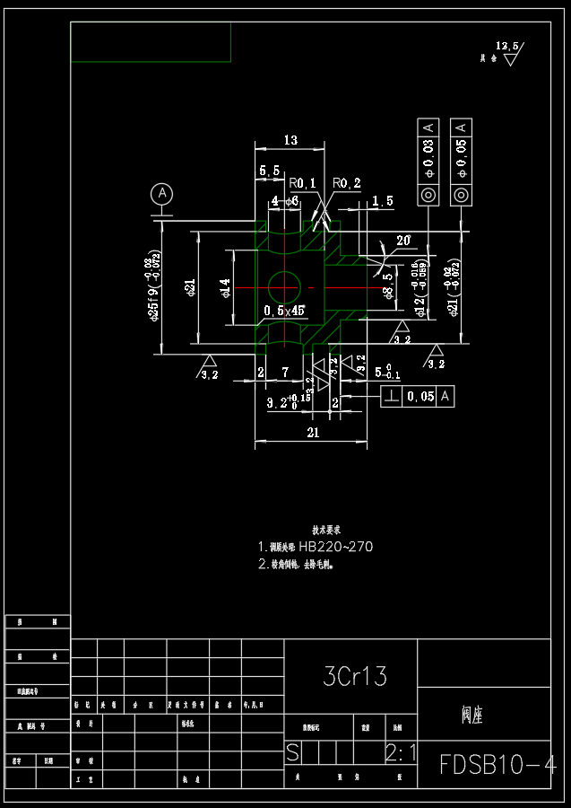 FDSB10 双向液压锁CAD
