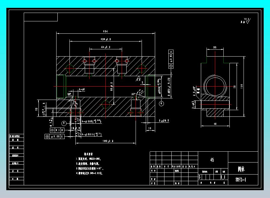 SSF2 双向液压锁设计CAD