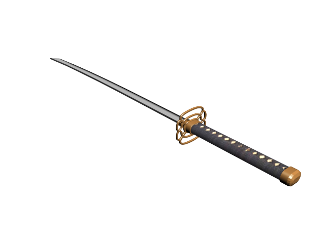 武士刀3d模型 