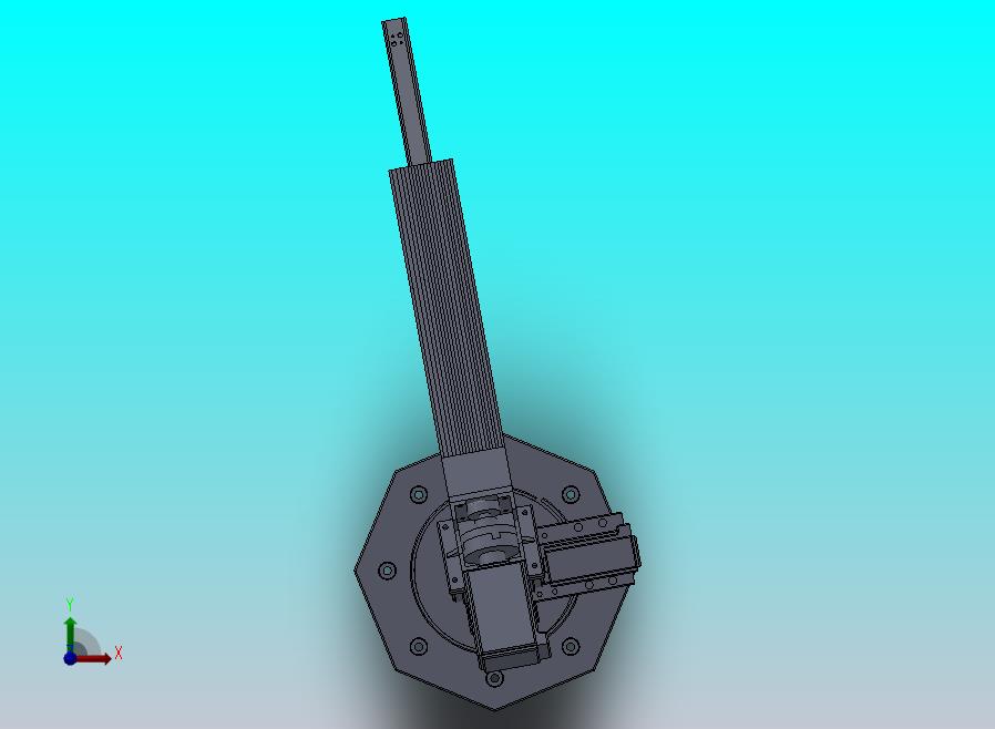 三自由度球坐标机械手设计CAD图纸说明书SolidWorks三维模型 