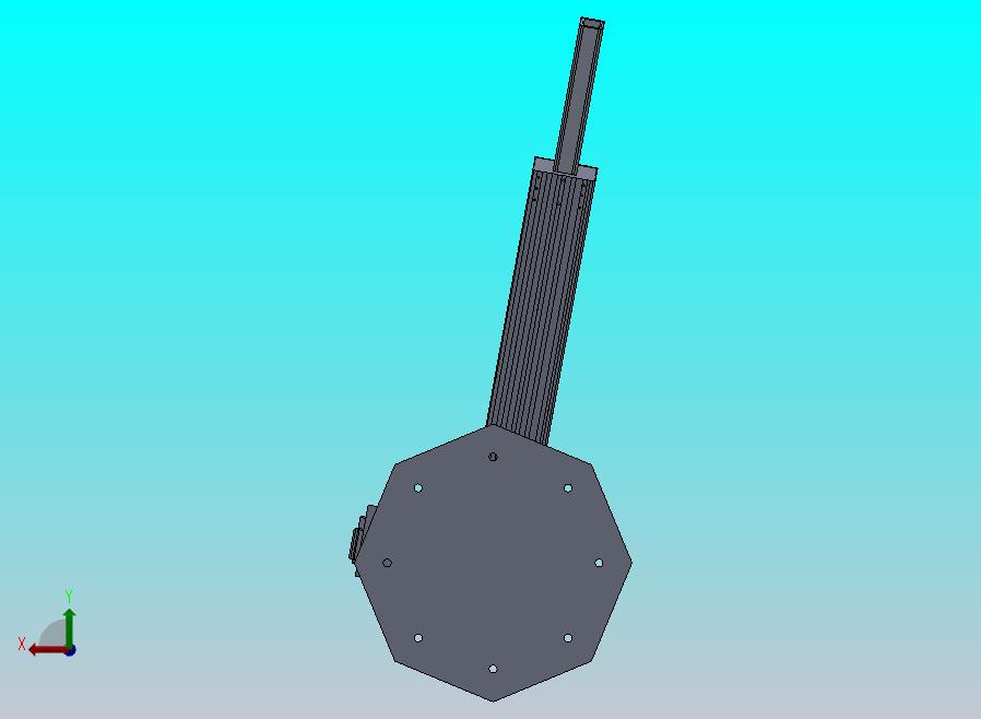 三自由度球坐标机械手设计CAD图纸说明书SolidWorks三维模型 
