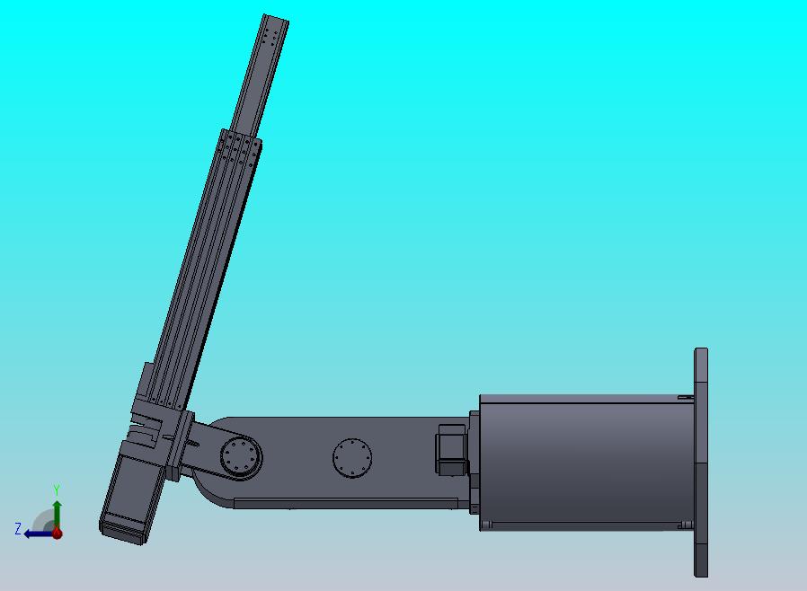 三自由度球坐标机械手设计CAD图纸说明书SolidWorks三维模型 