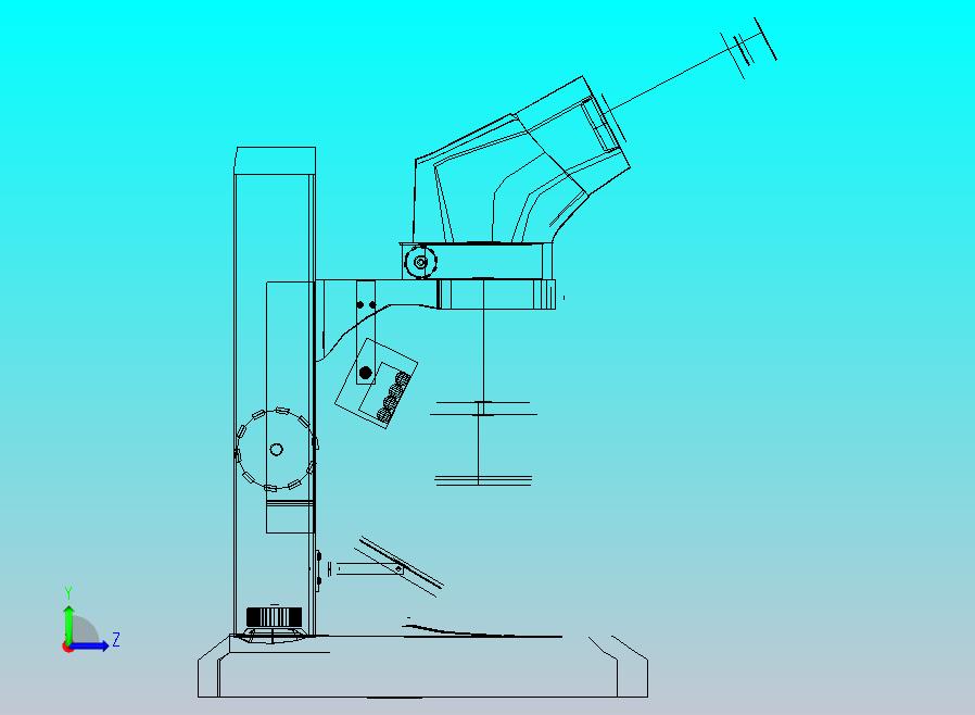 光学显微镜3d模型 