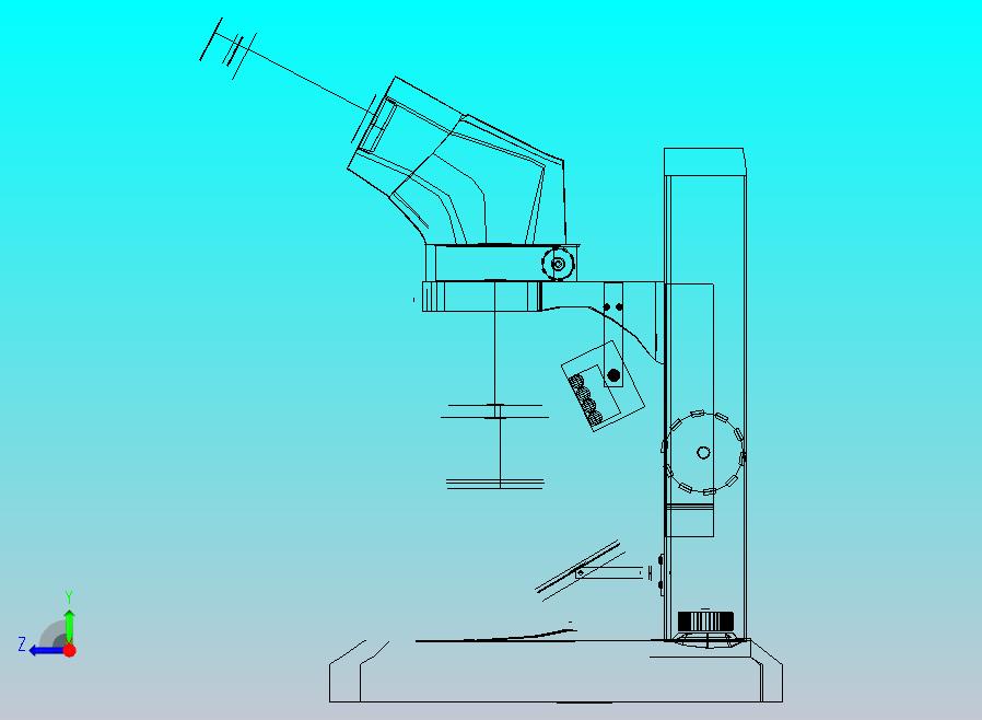 光学显微镜3d模型 