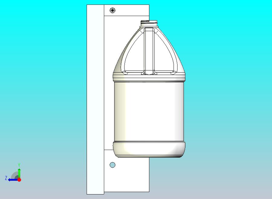 1加仑瓶子水桶完整模具 