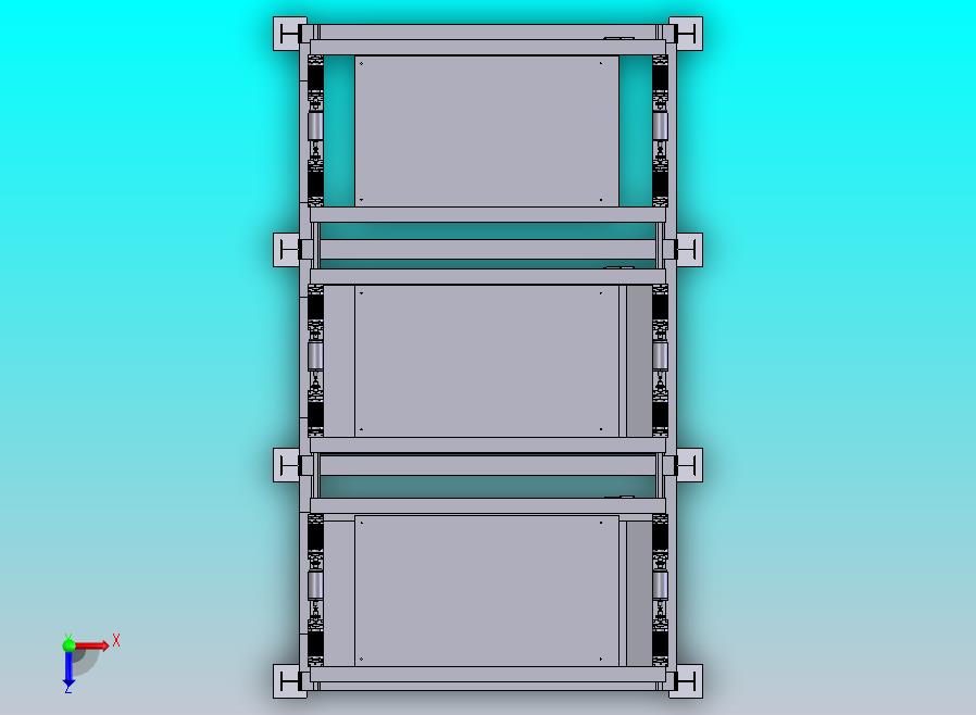 2X3轿车升降横移式立体车库模型设计 