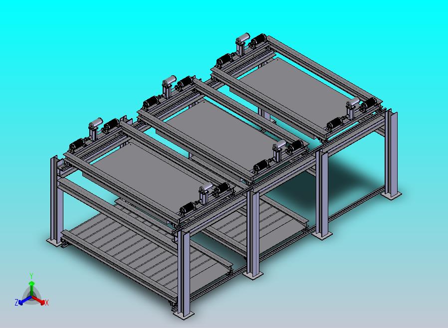 2X3轿车升降横移式立体车库模型设计 