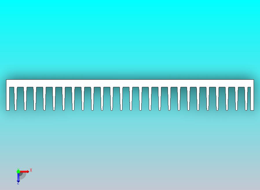 散热器C20025 L = 7厘米