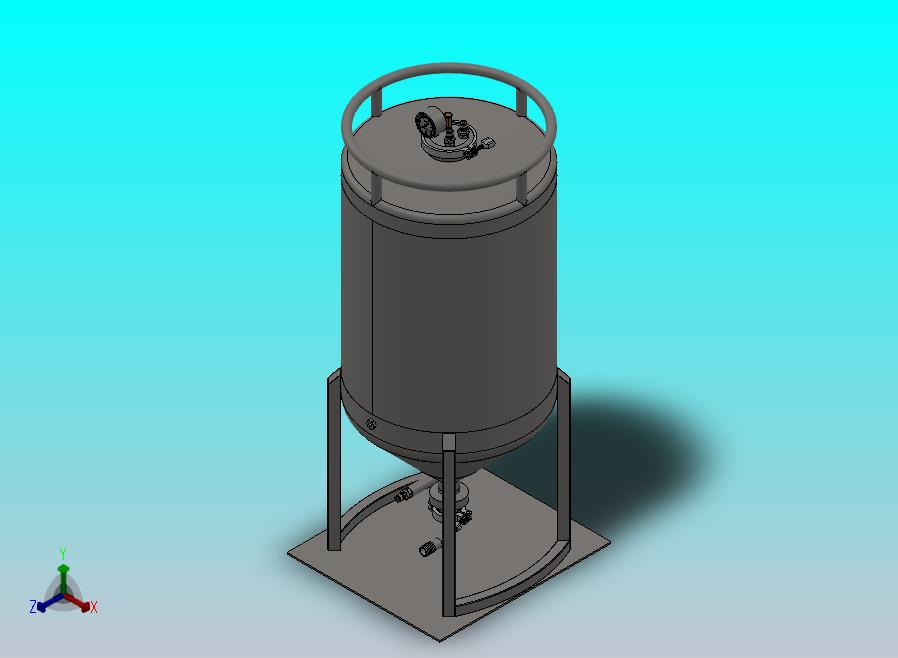 150L发酵罐模型 